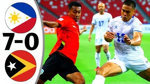 ไฮไลท์ฟุตบอลฟิลิปปินส์ VS ติมอร์-เลสเต 2021/2022 ซูซูกิคัพ