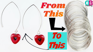 How I Turned Memory Wire into Marquise Earrings