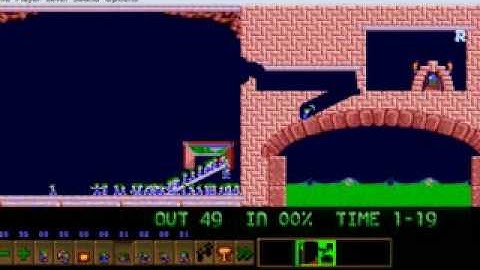 Lemmings my real Custom level 25 open way up hurry