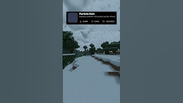 Particle Rain mod  #minecraft #minecraftshorts