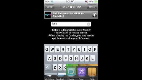 How to change fonts, status bar, and rename your applications for iPod Touch or iPhone