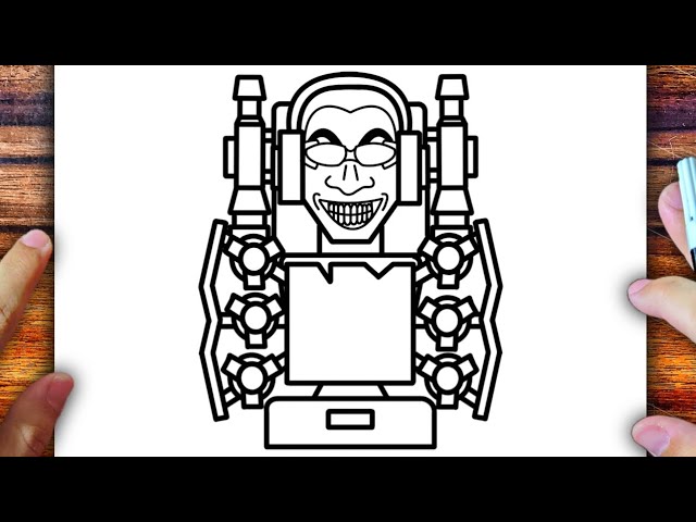 COMO DESENHAR O SKIBIDI TOILET (UPGRADE G-MAN) how to draw skibidi toilet g-man  upgrade 