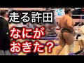 突如走った許田らしい理由 許田vs錦国 名古屋場所12日目