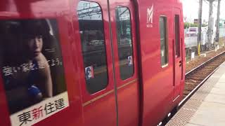 犬山駅 広見線3500系(3534F)発車