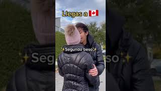 Llegas y descubres los dobles besos 😧 🇨🇦🇲🇽 #Sonrixs #Kim #Canada #Mexico