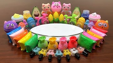 Mixing Random Things Into FLUFFY Slime ! Slime Smoothie ! Most Satisfying DIY Slime