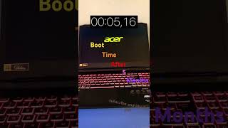 Acer nitro 5 boot test After 5 months |rtx3060 acernitro5 shorts fast