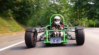 How is this Ninja 900Rpowered custom trike even legal?!