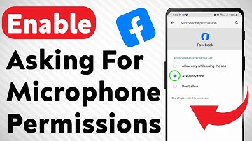 How To Enable Asking For Microphone Permissions On Facebook (Updated)