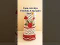 Capa de liquidificador com alça embutida e alça para fora, Aulas no canal #crochet #croche