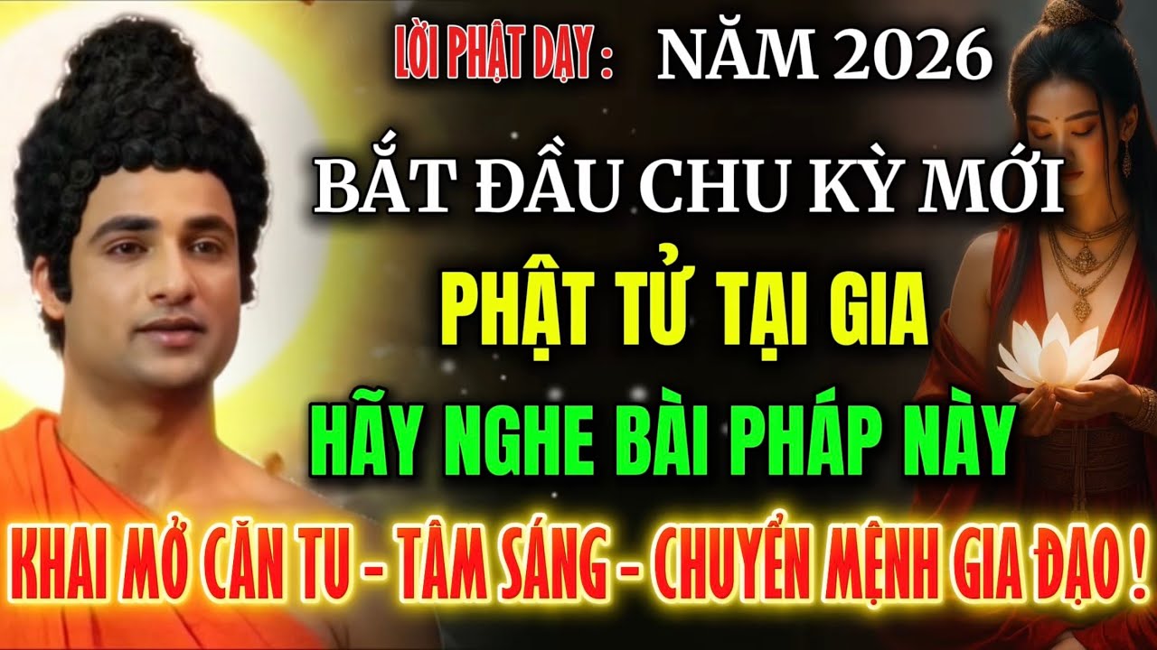 Năm 2026 Bắt Đầu Chu Kỳ Mới , Phật Tử Tại Gia Nghe Bài Pháp Này , Khai Mở Căn Tu