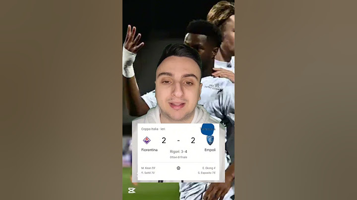 FIORENTINA-EMPOLI 5-6 D.C.R 2PARTE #fiorentina #empoli #football #tiktok #reels #shortvideo #perte