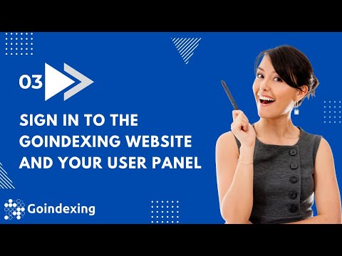 Step 3 of configuring the Google Indexing API: Sign in to the Goindexing and your user panel