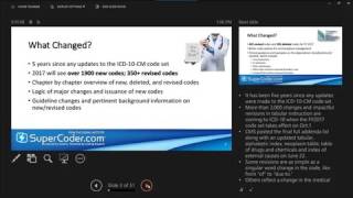 Master 2017 ICD 10 CM and ICD 10 PCS Changes in Minutes