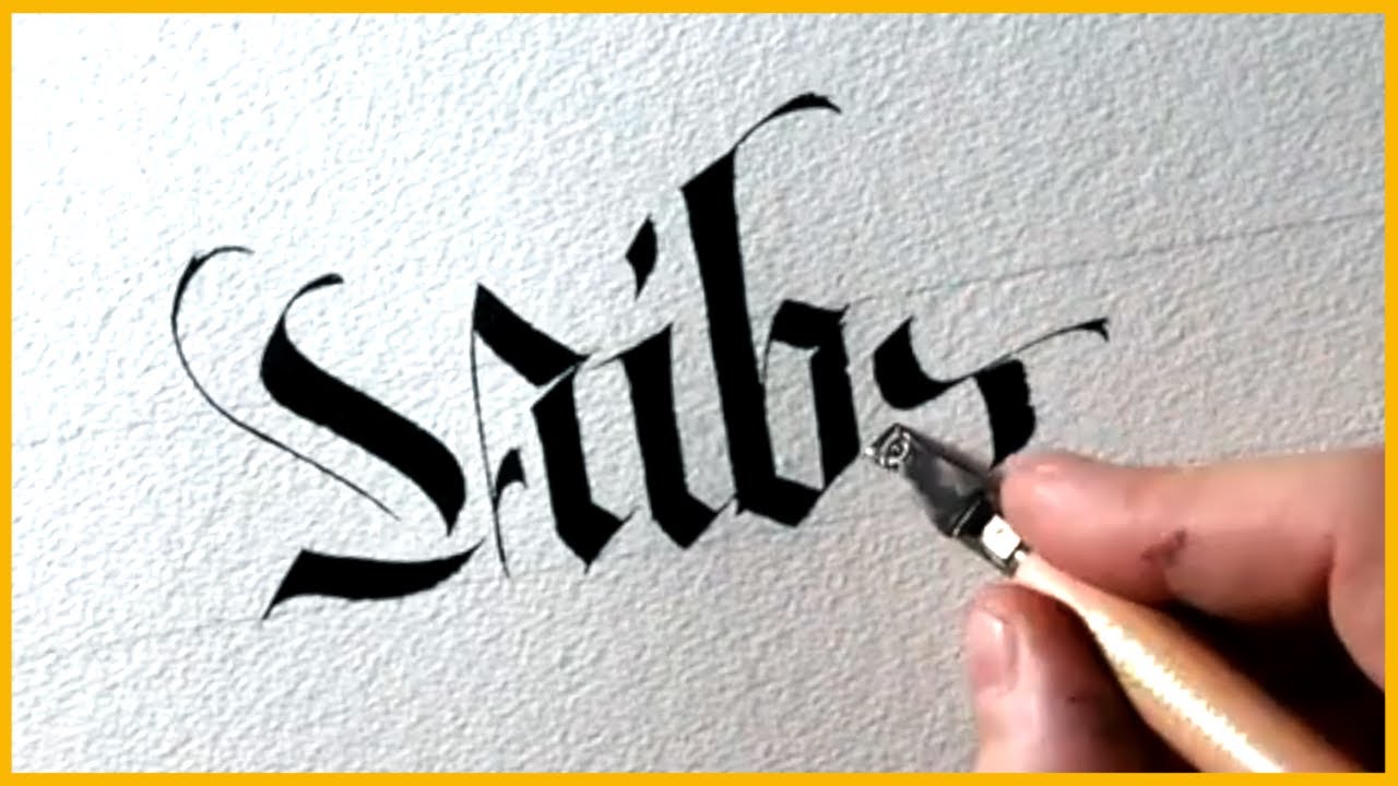 SATISFYING MODERN GOTHIC CALLIGRAPHY WITH A PILOT PARALLEL PEN 