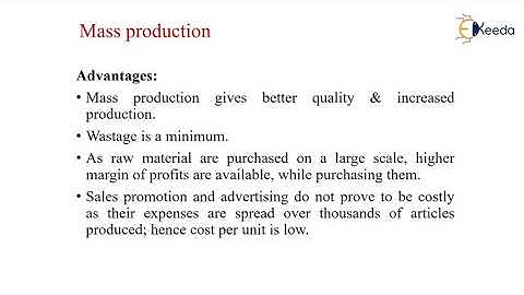 Mass Production - Concepts of PPC - Production Planning and Control