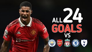 Marcus Rashford - Every Goal Against The Big 6