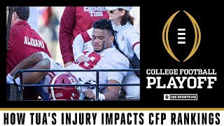 Impact of Tua Tagovailoa Injury on Alabama's Playoff Chances | CBS Sports HQ
