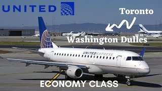 United Airlines Embraer E175 Toronto to Washington Dulles Economy Class TRIP REPORT