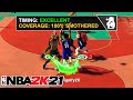 KEVIN DURANT 100% SMOTHERED GREENS with TWO HANDED JUMPSHOT on NBA 2K21