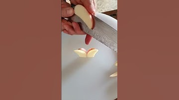 Cách tạo hình con bướm bằng trái táo #fruits #tạo_hình_trái_cây_nghệ_thuật #hoa_quả_ưu_đàm