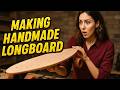Handmade Long Skateboards Crafted by Korean Woodcarvers Using Time Honored Skills and Premium Wood