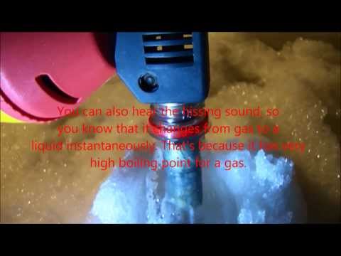 Butane in gas and liquid phase