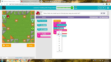 Lesson 2 #11 Coding with angry birds Express Course 2018