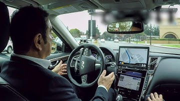 Carlos Ghosn tests an autonomous Infiniti Q50 in California