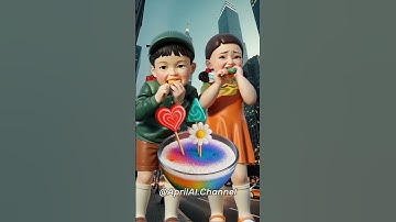 Squid Game AI Rainbow Lollipop ASMR #squidgame #squidgame2 #ai #asmr