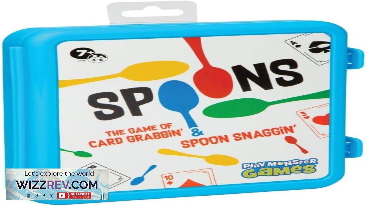 PlayMonster Spoons in a Case Card Games for Kids Spoons Game