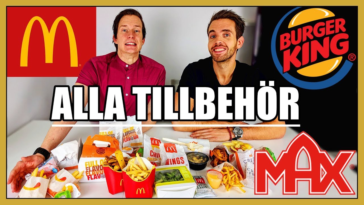 ALLA tillbehör från Max, McDonalds & Burger King