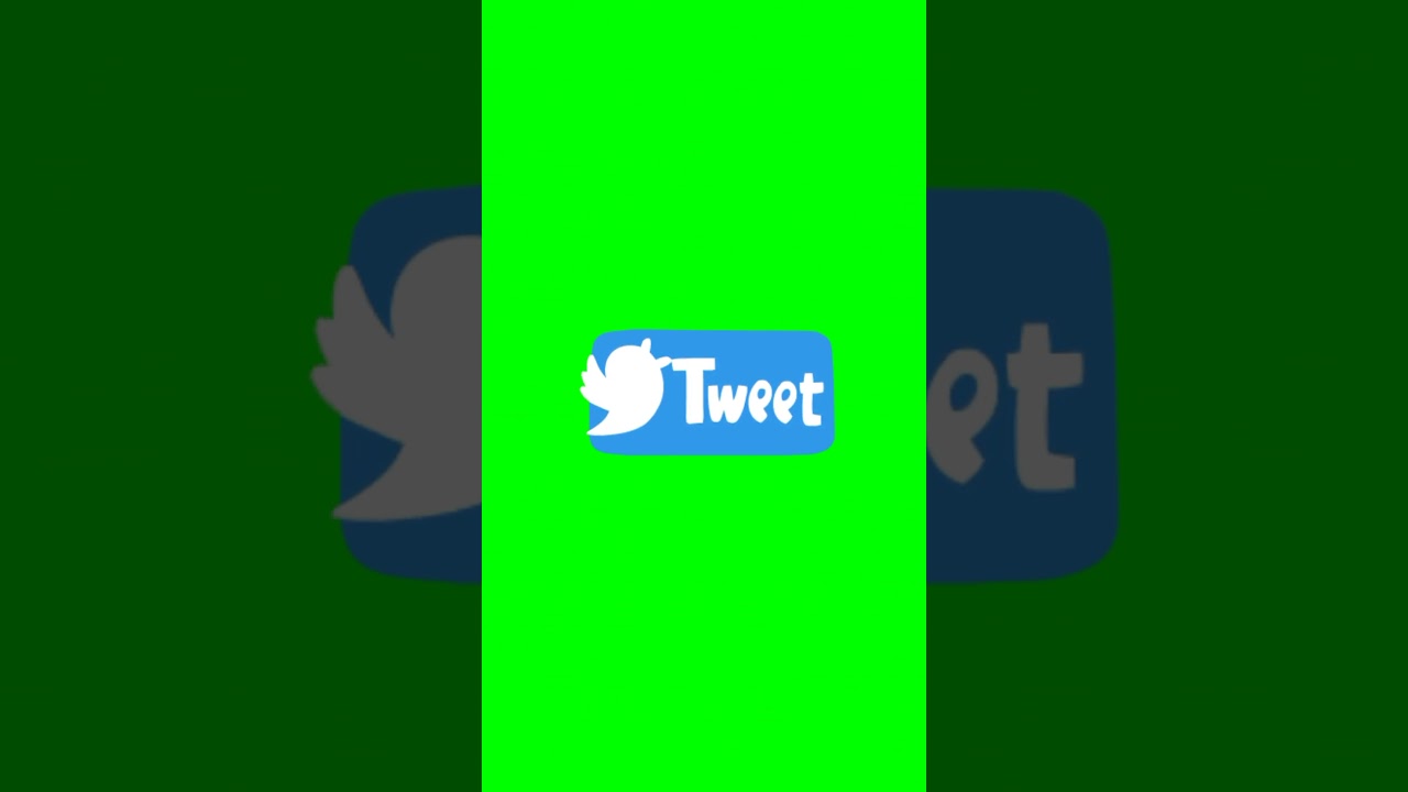 green screen tweet button 