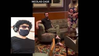 NICOLAS CAGE caught on camera Drunk & Rowdy as he is kicked out of fancy Vegas restaurant #nicolas
