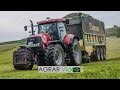 Grassilage mit Case Puma 215 und Krone ZX 470GD Prototyp + 2x Case CVX + Krone Ladewagen!