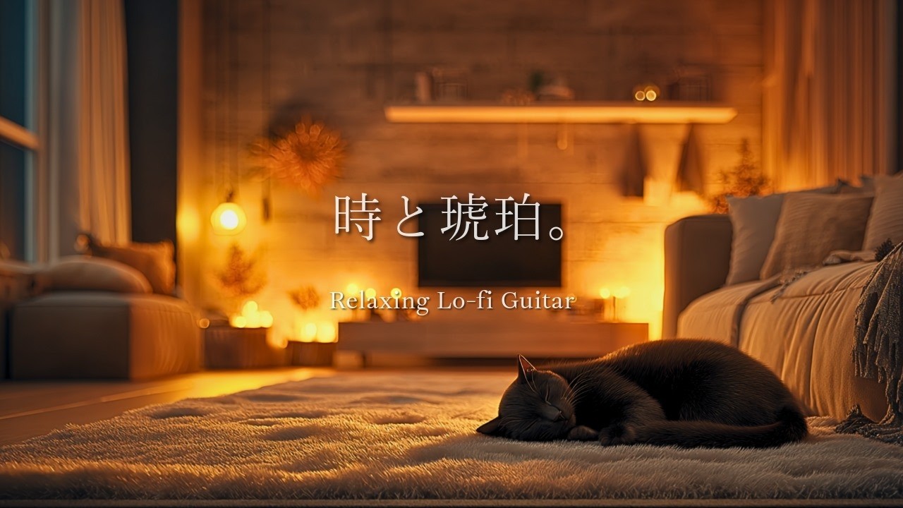 Time & Amber 🌙 Relaxing Lo-fi Guitar for Deep Sleep, Study and Relaxation [60 Min] 🎸