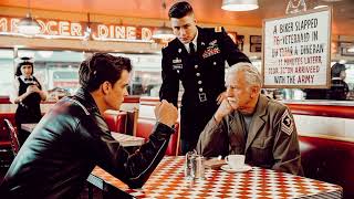 Biker Slaps 76-Year-Old Veteran in Diner — Son’s Army Arrives in 11 Minutes!