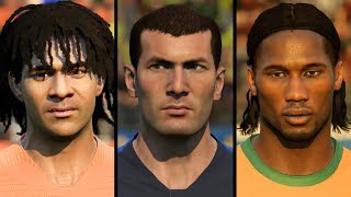 FIFA 20 ALL 89 ICON FACES (Zidane, Kaka, Drogba, Ronaldo etc)