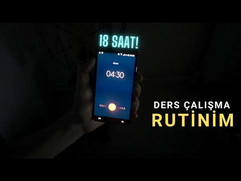 18 SAAT DERS ÇALIŞMA RUTİNİM | YKS GÜNLÜKLERİM | 4.30 UYANIŞ!