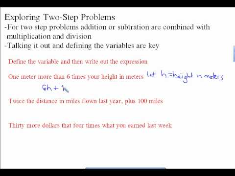 Exploring Two Step Problems Part 1