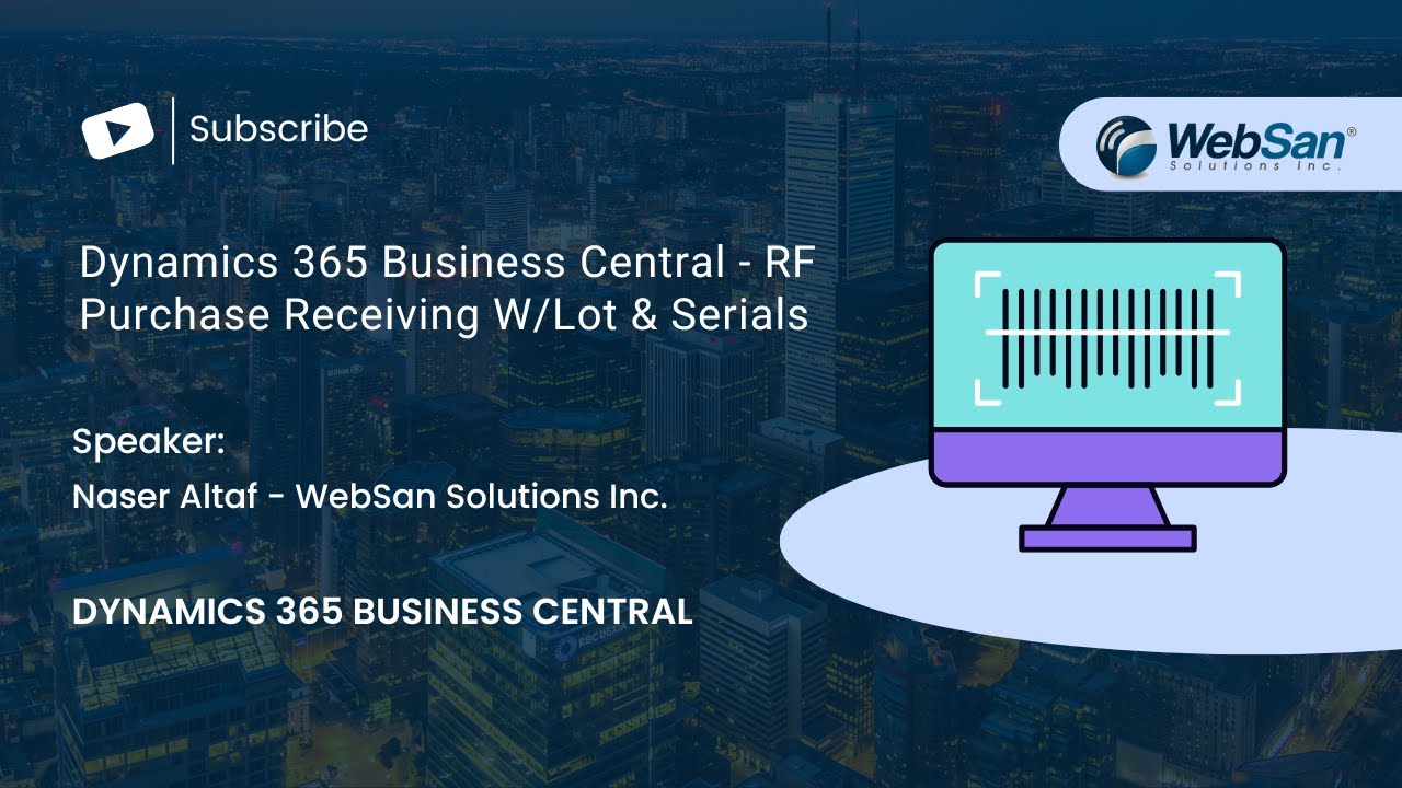 Dynamics 365 Business Central - RF Purchase Receiving W/Lot & Serials