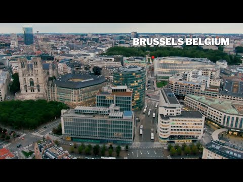 DOWNTOWN BRUSSELS BELGIUM BY DRONE | BRUSSELS DRONE VIEW | DREAM TRIPS