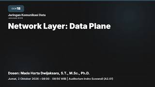 [DCN] 2 Oktober 2026 - Network Layer: Data Plane
