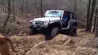 Aussie Locker Working!  Jeep Jk Offroad Rock Crawling