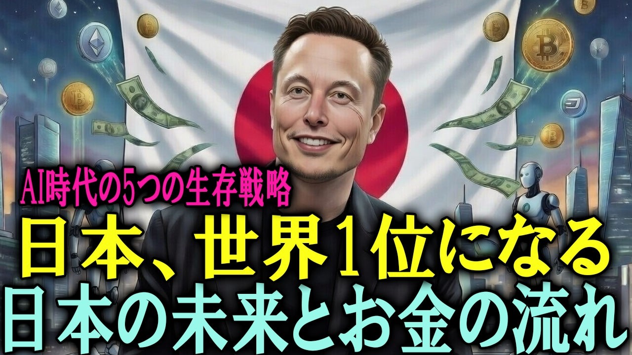 【警告】「世界中のお金が日本に集まる」イーロン・マスクが日本人に授けた『5つの生存戦略』。3年後、人生を劇的に変える最後のチャンスが到来。