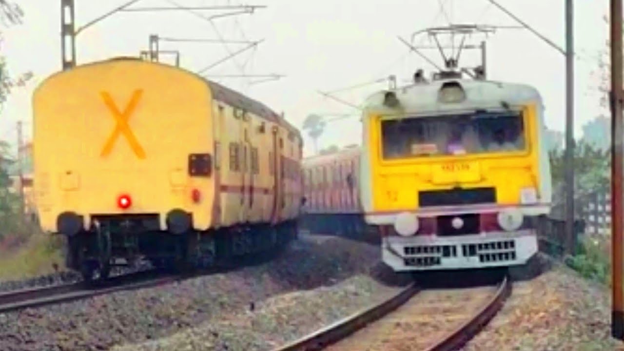 [12 in 1] 🔥Unlimited High SPEED Train video । Train Crossing । Indian Railways