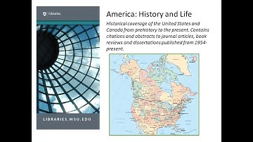 How to Search America: History & Life and Historical Abstracts