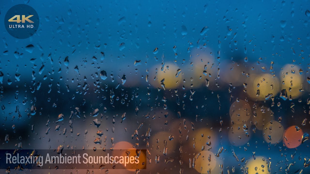 30-Minute Rain Sounds, Distant Thunder, Sound of Heavy Rain Falling - Sleep, Relax, Study
