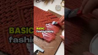 Creating the Perfect Macramé Bag| Simple and Practical Art and Craft Ideas #shorts #art @carolkaito