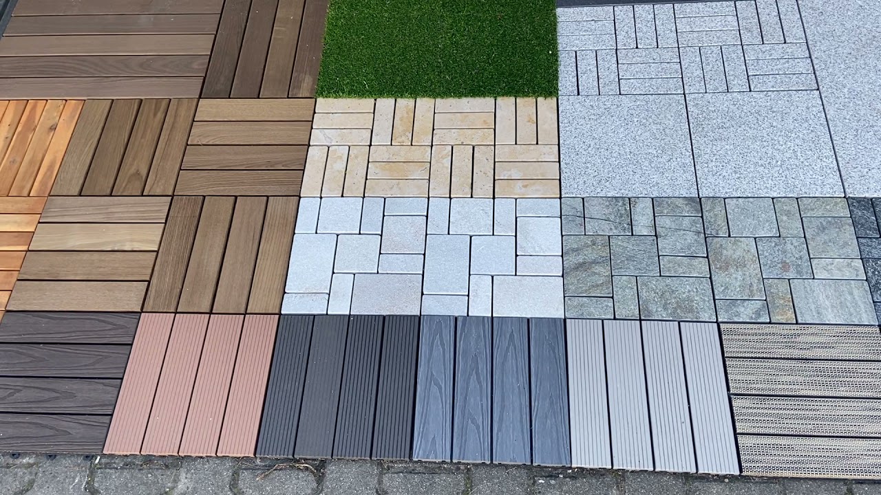 Übersicht aller Outdoor Klickfliesen bei Schaub und Sohn